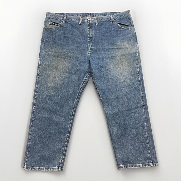 Wrangler Relaxed Fit Jeans Men’s Size 50x29 Blue Denim - Picture 2 of 11